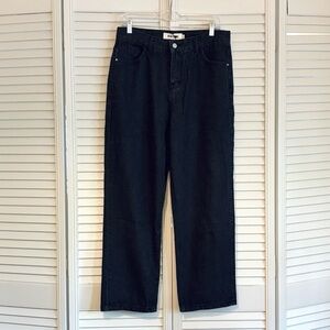 Realtakai NWT Men’s Black Straight Leg Jeans Denim Pants Size 2XL